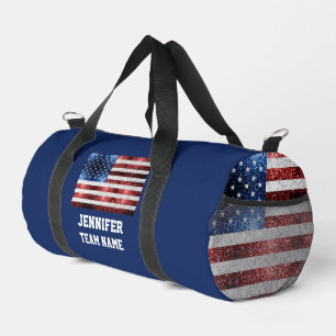 Sac De Sport drapeau américain rouge blanc brillant bleu Person