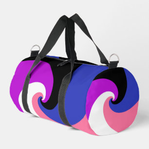 Sac De Sport Drapeau de fierté genderfluid abstrait en spirale