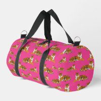 École de Motif animal de Tiger de la Jungle rose o