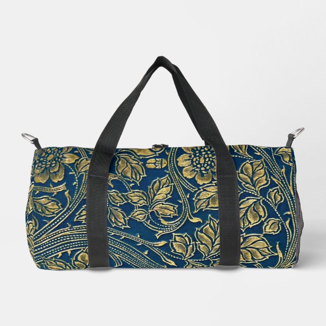 Sac De Sport Élégance Bleue Dorée (Recto)