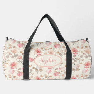 Sac De Sport Élégant Motif à fleurs roses