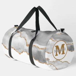 Sac De Sport Elégante Parties scintillant d'or blanc Agate Gran