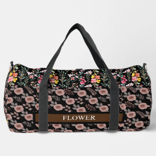 Sac De Sport Elégante Personnaliser d'aquarelle de fleurs
