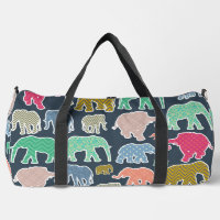 Eléphants Colorés, Motif Des Eléphants, Zigzag