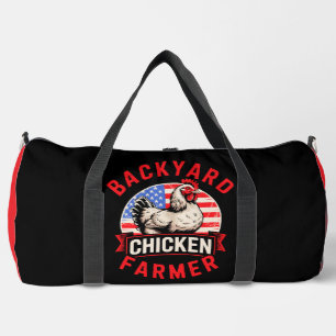 Sac De Sport Éleveur de poulets de basse-cour patriotique