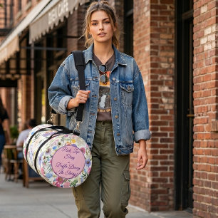 Sac De Sport Empaquetez, Zip, Sangle - Amusement Floral Vibrant