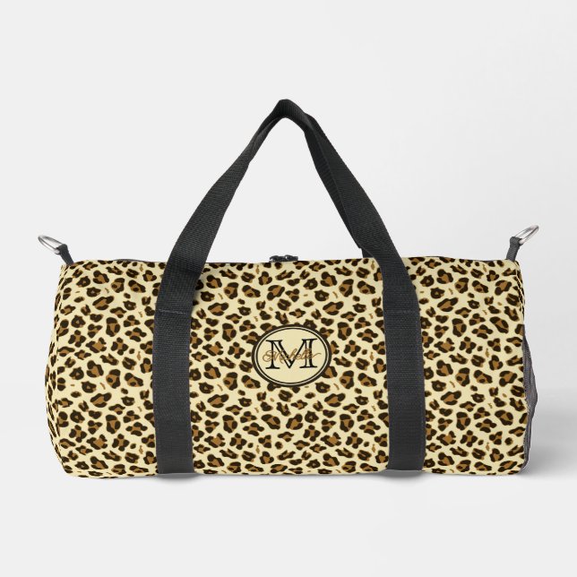 Sac De Sport Empreinte de léopard | Monogramme (Recto)