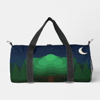 Sac De Sport Enchanted Night Forest Duffel Bag | Moonlit Tree N
