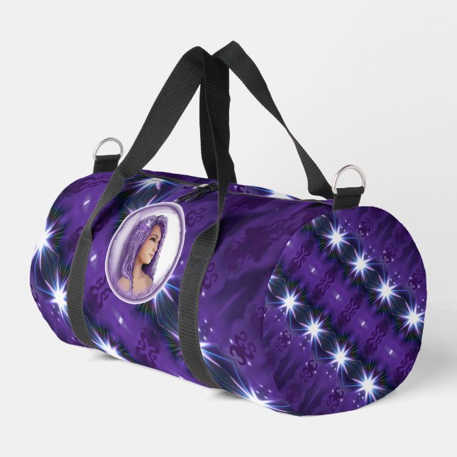 Sac De Sport Enfant de lune violette (Coin gauche)