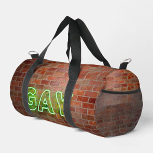 Sac De Sport Enseigne néon gay illuminée SlipperyJoe lumineuse