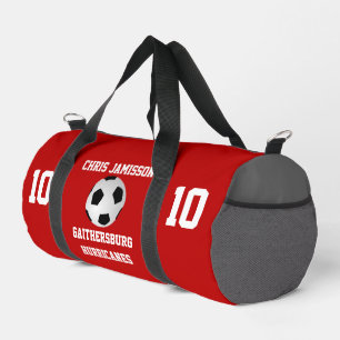 Sac De Sport Entraîneur d'équipe de football Joueur Écarlate Gr