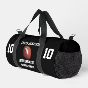 Sac De Sport Équipe de football, entraîneur ou joueur Noir Pers