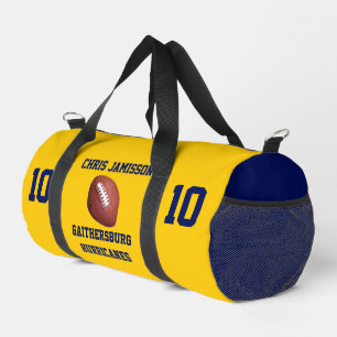 Sac De Sport Équipe de football, entraîneur ou joueur Or Bleu P