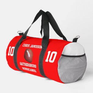 Sac De Sport Équipe de football, entraîneur ou joueur rouge per