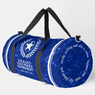 Sac De Sport Étoile blanche du laurier du département de police