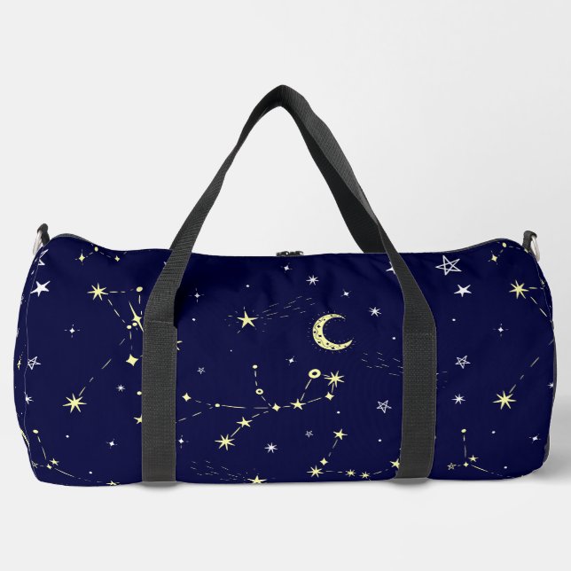 Sac De Sport étoile de lune céleste constellation bleue (Recto)