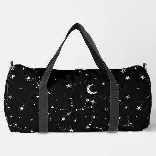 Sac De Sport étoiles lune céleste constellations noir