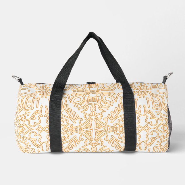 Sac De Sport Étui pour téléphone / iPad en damas oré solaire (Recto)