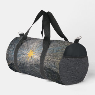 Sac De Sport Explosion Stellaire Jaune Abstraite Mystique Céles