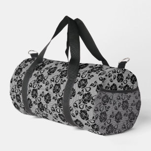 Sac De Sport Faux Black Lace Fishnet