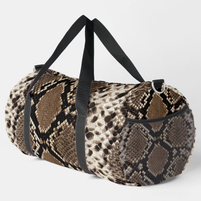 Sac De Sport Faux Python Snakeskin (Coin droit)