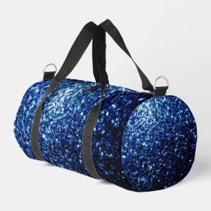 Sac De Sport Flamme de parties scintillant bleu foncé