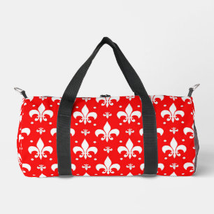 Sac De Sport Fleur de lis rouge Motif