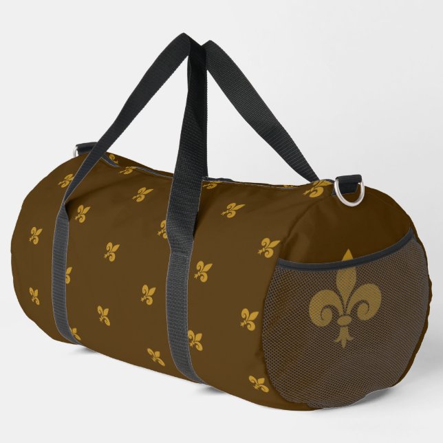 Sac De Sport Fleur de Lys Large Duffle Bag (Coin droit)