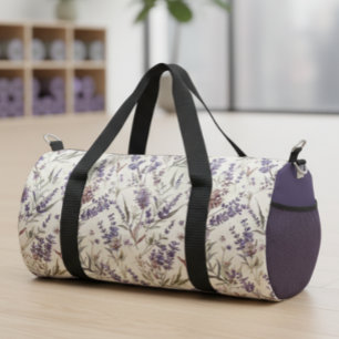 Sac De Sport Fleur Sauvage Lavande Boho Botanique Floral