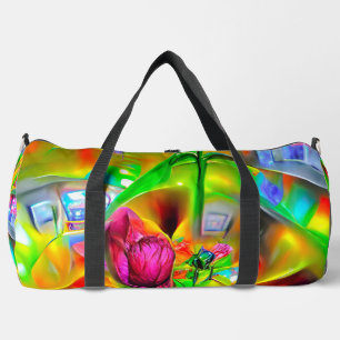 Sac De Sport Fleurs psychédéliques Abstraites