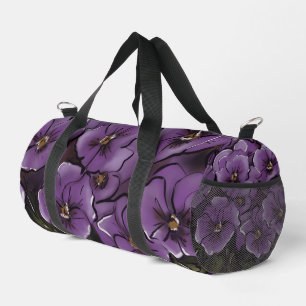 Sac De Sport Fleurs Violettes Élégantes LGBTQ Mme & Mme