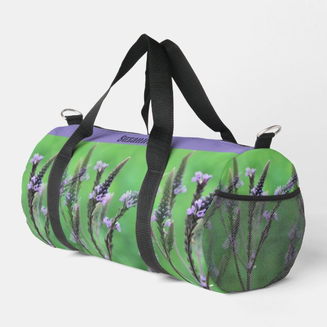Sac De Sport Fleurs violettes Vervain Multipliées Personnalisée (Coin droit)