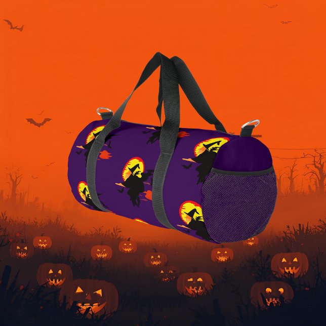 Sac De Sport Flying Witch  with full moon   (Créateur téléchargé)