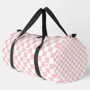 Sac De Sport Fond à motif carreaux rose