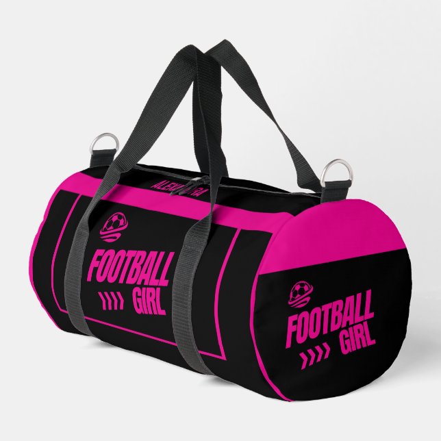 Sac De Sport Football, Joueuse de football, Équipe, Cadeau (Coin gauche)