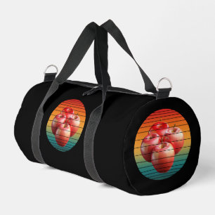 Sac De Sport Fruits de pomme vintage nourriture saine