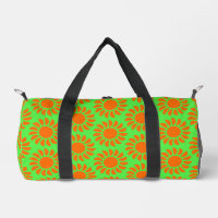 Fun Boho Lime Vert & Orange Motif d'été