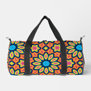 Sac De Sport Fun Gras Coloré Géométrique Motif Fleur Rétro