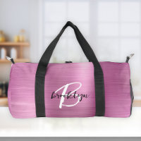 Glam Rose Metal Brossé Noir Blanc Monogramme 