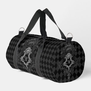 Sac De Sport Goth Orné Personnalisé Monogramme Initial