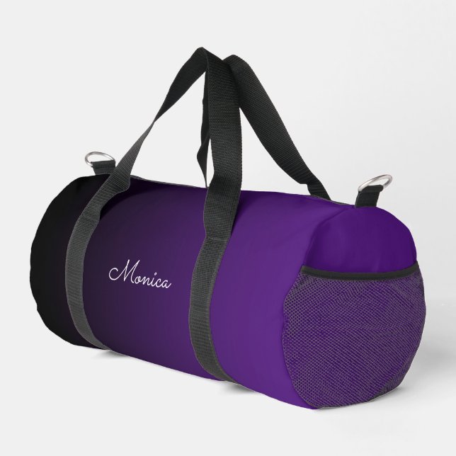 Sac De Sport Gradient violet noir à royal (Coin droit)