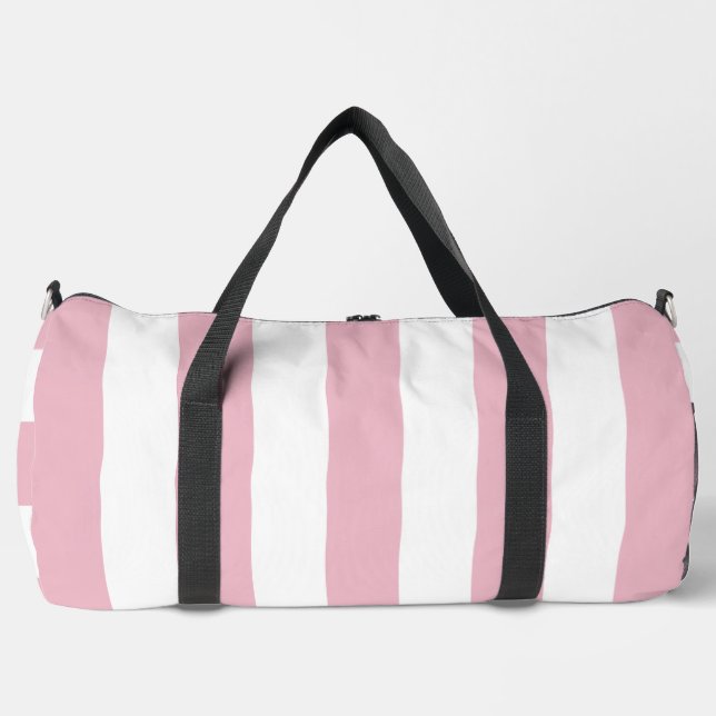 Sac De Sport Grandes Pink, Grandes Blances, Motif Gratté (Recto)