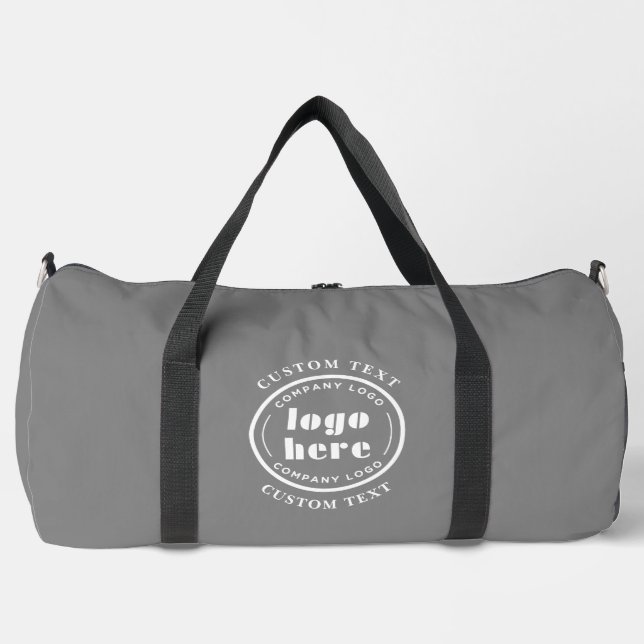 Sac De Sport Granite Grey Company Logo Promotion d'entreprise (Recto)
