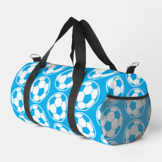 Sac De Sport Graphiques de balle de football bleue à motif vis 