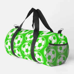 Sac De Sport Graphiques de balle de football verte à motif vis 