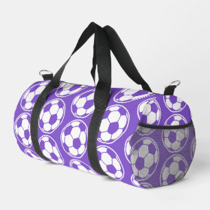 Sac De Sport Graphiques de balle de football violet motif Screw