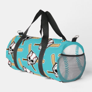 Sac De Sport Graphiques Turquoise Vis à Vis Baseball Jusqu'à la