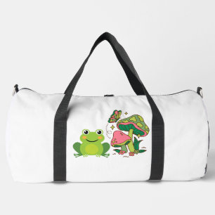 Sac De Sport grenouille mignonne, champignons et papillon