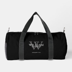 Sac De Sport Groomsman Cadeau Moderne Monogramme Nom du script