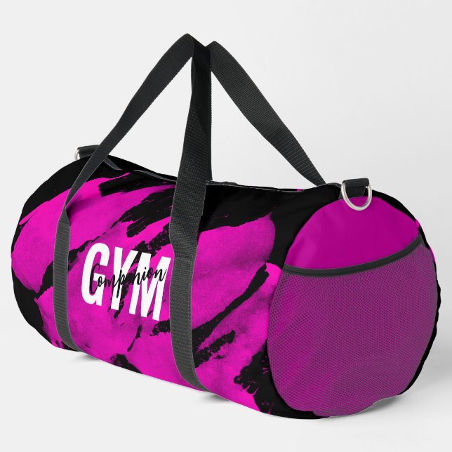 Sac De Sport Gym Companion Brushy rose noir (Coin droit)